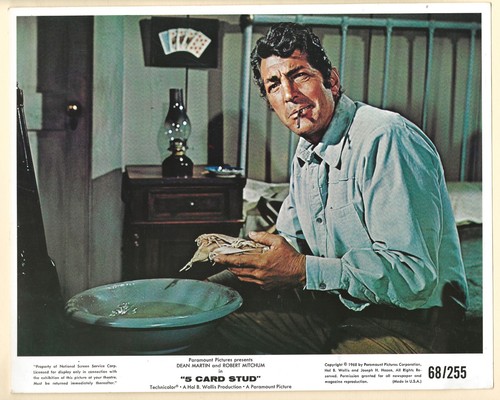 DEAN MARTIN - 5 Card Stud - 1968 Lobby Card - Western Poker Gambling - Paramount - Bild 2 von 2