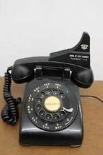 Antique Black Rotary Dial Telephone Bank Of Lees Summit "The Old Reliable" PV-96