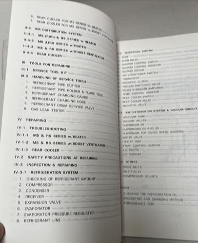 TOYOTA All Season Type Air Conditioner CROWN Repair Manual 1976 MAC -204 - Picture 7 of 7