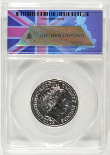 2013 Great Britain Silver £20 St. George & Dragon ANACS MS70 #034 of 560 - Picture 3 of 4