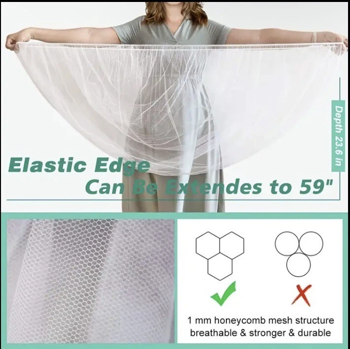 Baby Mosquito and Bugs Net for Stroller, Small Crib, Bassinets and Cradles - Image 3 of 4