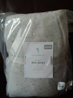 Pottery Barn Kids Marlo Queen Bed Skirt New! Gray Silver Shinny