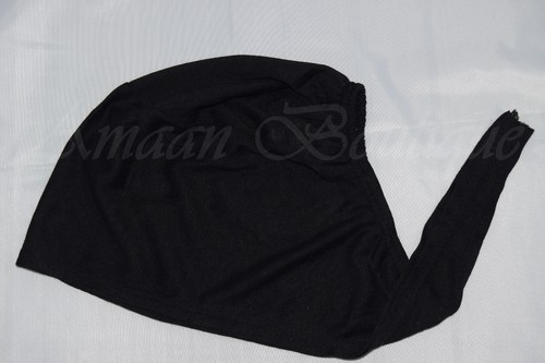 New Ladies Tie Back Bonnet Cap Under Scarf Hat Hijab Headscarf Stretchy Chemo - 第 10/62 張圖片