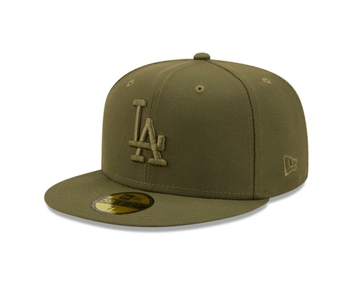 Men's New Era Olive Los Angeles Dodgers Color Pack 59FIFTY Fitted Hat