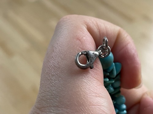 Edelsteinkette, Türkis, QVC, verlängerbar 43-47,5cm - Bild 5 von 8