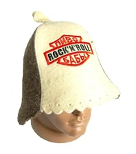Sauna Hat sheep wool Felt Russian Banya for men Bath hair Care Rock and roll
