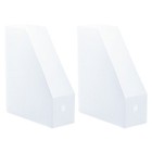 2PCS File Rack Holder Magazine Sorter Office Desktop Document Organizer