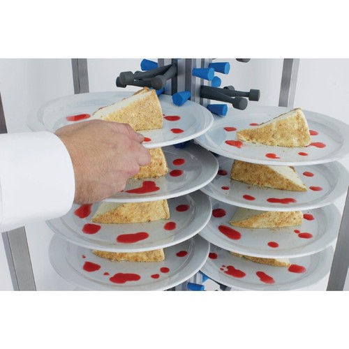 Vogue Mobile Plate Rack Made of Stainless Steel 1900(H) x 700(W) x 700(D)mm - Picture 3 of 9