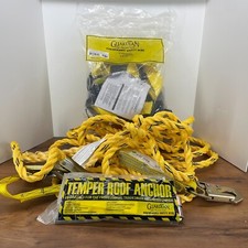 Guardian Fall Protection Roofer's Kit Harness Roof Anchor 50 ft Vert Lifeline