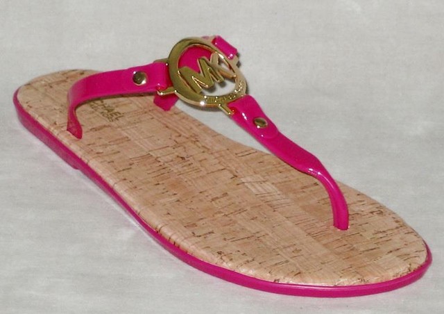 michael kors cork flip flops