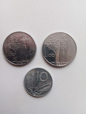 10L & 100L italian coins 1979-1980