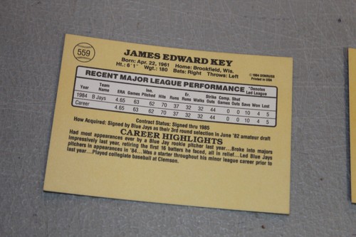 1985 Donruss Baseball Cards Complete Finish Fill Your List Set U-Pick #450-653 - Picture 214 of 392