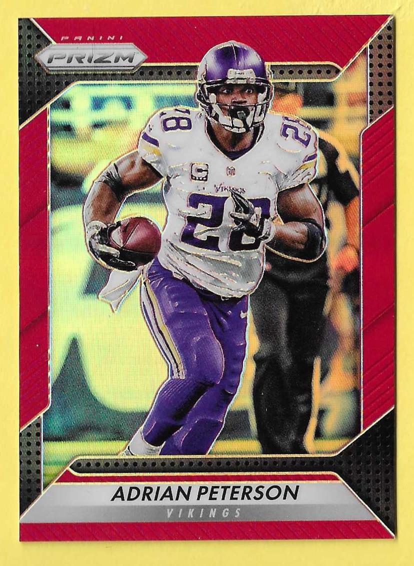 2016 Prizm Red Retail Adrian Peterson Vikings