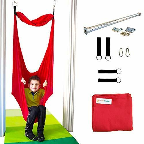 Sensory Doorway Swing by DreamGYM - Therapy Indoor Swing - 95% Cotton Red - Picture 1 of 7