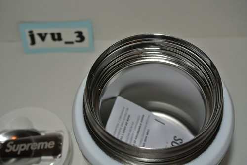 NEW SUPREME x THERMOS FW18 STAINLESS KING FOOD JAR + SPOON box logo collector's - Picture 7 of 10