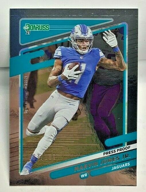 Marvin Jones Jr. 2021 Panini Donruss #174 SILVER Press Proof Marvin Jones Jr. 2021 Panini Donruss #174 SILVER Press Proof