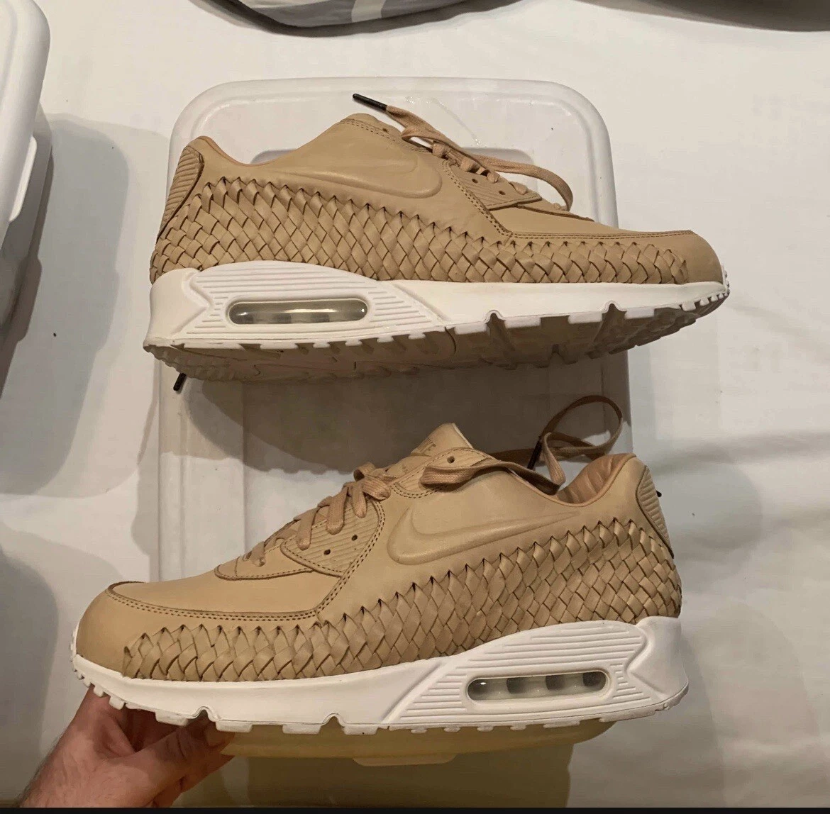 base Ahora métrico Size 12 - Nike Air Max 90 Woven Vachetta Tan | eBay