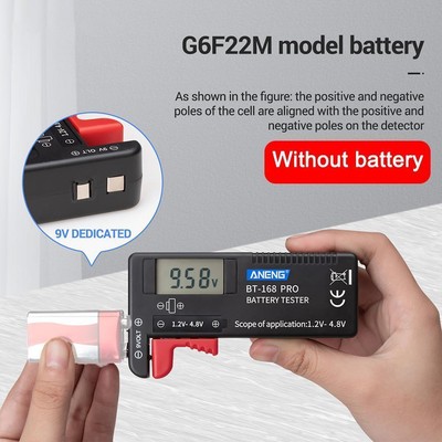 BT-168 Pro Smart LCD Digital Battery Tester Electronic Battery Power V * N9T1