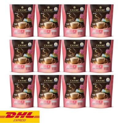 12x CHAME Sye Coffee Plus Collagen Instant Powder Mix CLA Fiber Weight Manage
