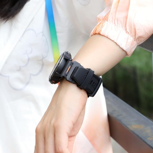 Correa de silicona táctica QuickFit de 22 mm banda impermeable para Garmin Fenix 7 Pro/6/5 - Imagen 7 de 56