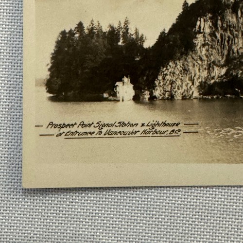 Vintage Ship Boat Lighthouse Photo Photograph Vancouver Harbour British Columbia - Picture 6 of 6