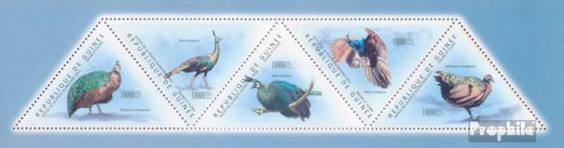 Briefmarken Guinea 2011 Mi 8626-8630 Kleinbogen postfrisch Vögel - Bild 1 von 1