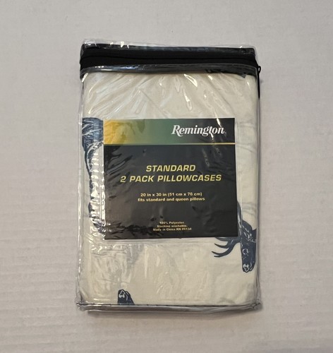 NEW Remington Standard 2 Pack Pillowcases Fits Standard & Queen 20" x 30" - Picture 2 of 2