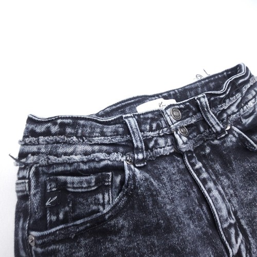 KanCan Odette High Rise Super Skinny Jeans Womens 5 / 26 Black Dark Wash Stretch - Picture 4 of 12