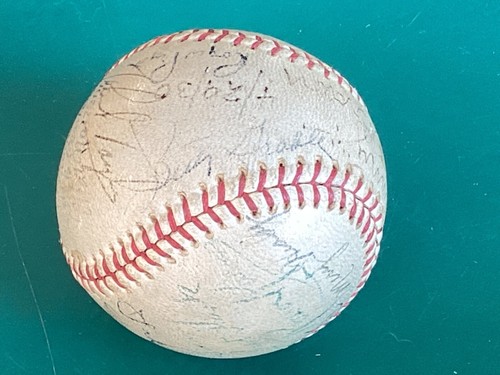 1940er 15 Filmstars Betty Grable, Jack Benny, B Stanwyck signierter Baseball PSA LOA - Bild 1 von 10