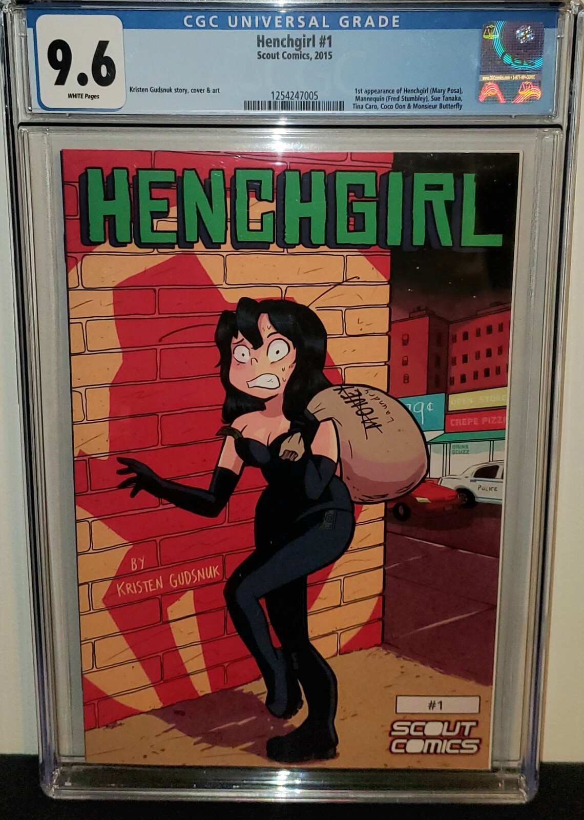 HENCHGIRL #1 CGC 9.6 1ST APPEARANCE! SCOUT COMICS! LOW PRINT! HARD TO FIND!