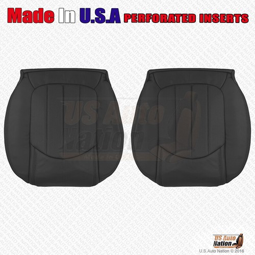 2008 - 2012 Fits Buick Enclave Driver Passenger PERFORATED Leather Cover Black - Imagen 16 de 18