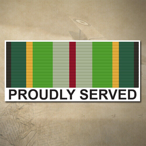AUSTRALIAN AASM 1975+ MEDAL DECAL - PROUDLY SERVED | 150MM X 65MM | AUSSIE | PRI - Picture 1 of 15