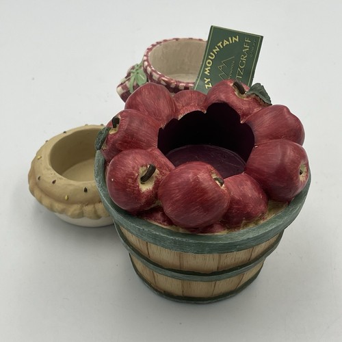 Crazy Mountain Presents Pfaltzgraff Giftware RARE Apple Pie Jam Votive Holder - Picture 5 of 9