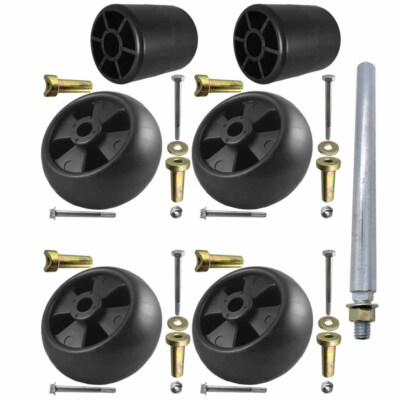 #ad 6 Deck Wheels and Hardware for John Deere 325 335 345 M111489 M113955 M41644 $57.29