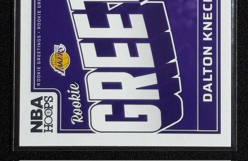 2024-24 Panini NBA Hoops - Greetings Rookies #19 Dalton Knecht (RC) LAKERS - Picture 3 of 4