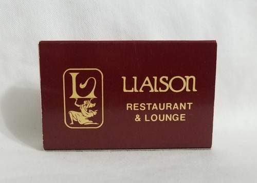 Vintage Liaison Restaurant Lounge Bar Matchbox Seattle WA Advertising Matchbook