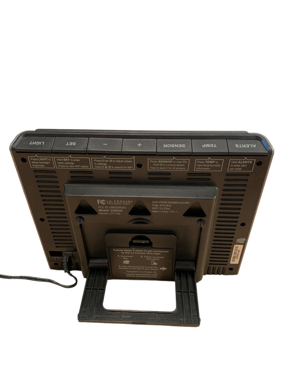 La Crosse Technology Monitoring Color Weather Station C84343 No Remote