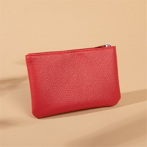 Mini Coin Purse Zipper Card Wallet Pouch Zip Up Women Leather Change Bag - Picture 16 of 20