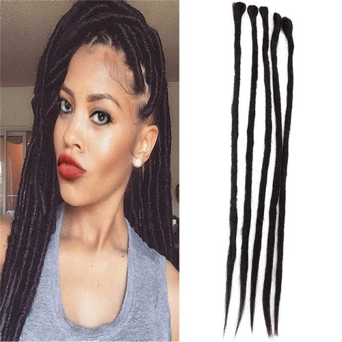 20" Dreadlocks Crochet Reggae Punk Locks Synthetic Hair Extensions for Women/Men - Picture 7 of 20