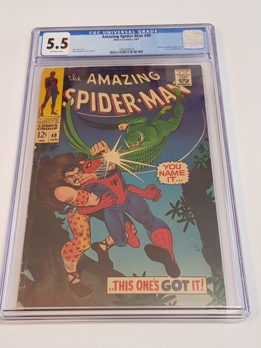 CGC 5.5 The Amazing Spider-Man #49 1967 Marvel Vulture Kraven The Hunter (#109) - Picture 6 of 24