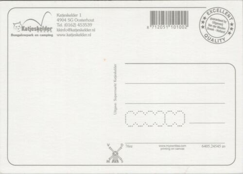 Tarjeta postal vintage Holanda Bungalow Park and Camping Katjeskelder BP9 - Imagen 2 de 2