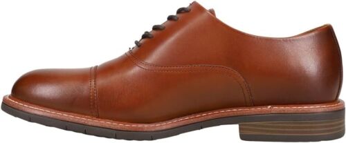 Kenneth Cole Reaction Men's Size 8 Cognac Leather Oxford Dress Shoe, Cognac - Picture 4 of 5