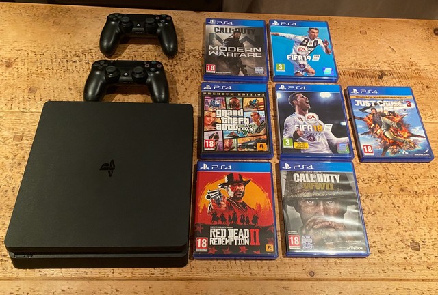  Sony PlayStation 4 Slim 500GB Black Gaming Console for 