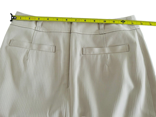 Falda lápiz 22 octubre para mujer beige cremallera trasera hasta la rodilla talla 36 - Imagen 3 de 5