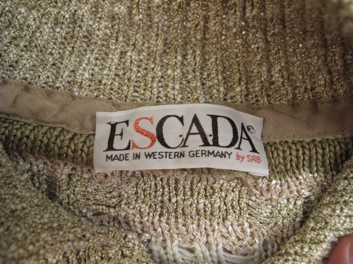 ESCADA SRB VINTAGE WESTERN GERMANY Women's Linen Cotton Jumper Tunic sz 38 - Picture 22 of 24