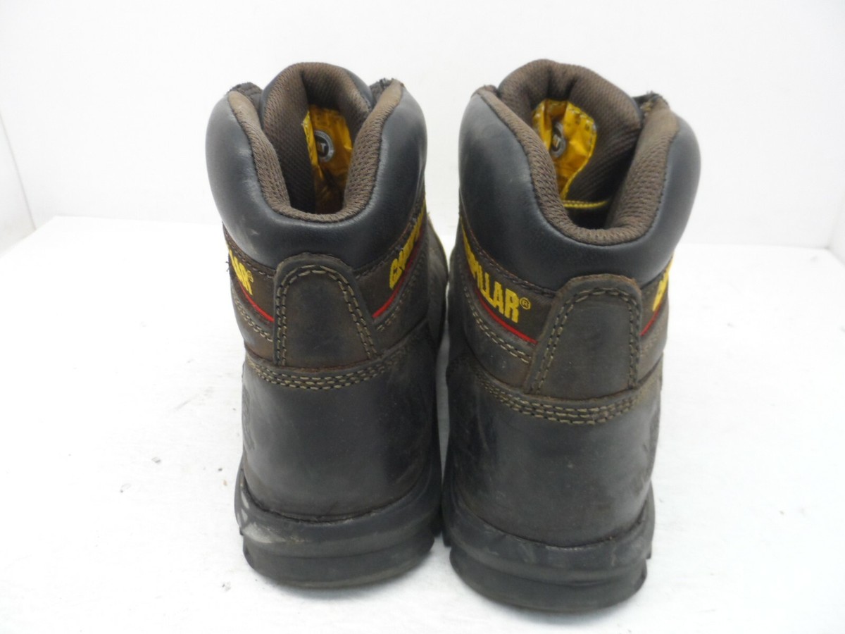 CATERPILLAR Men\'s Outline Steel Toe Steel Plate Leather Boots P720996 Brown 9W CATERPILLAR Men main image 4