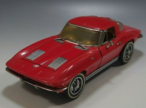 Franklin Mint 1963 Corvette Maßstab 1:24 Die Cast rot NM ZUSTAND #3 - Bild 3 von 10