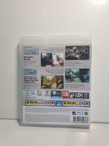 Tom Clancy’s Ghost Recon Future Soldier + Advanced Warfighter 2 + Manual - PS3 - Picture 2 of 3