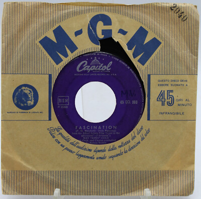 Disco Vinile 45 nat giri king cole fascination around the world capitol qcl 103
