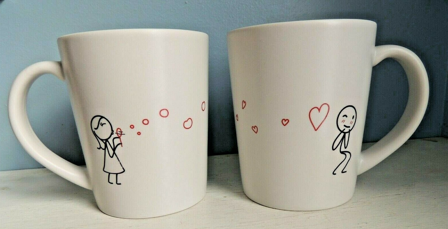 Human Touch TREAT IT WITH LOVE Two Mugs For Soulmates Coffee Mug Set